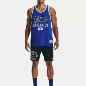 Men's Under Armour Project Rock Iron Athletics Bull Tank 1369608-400 Size NEW